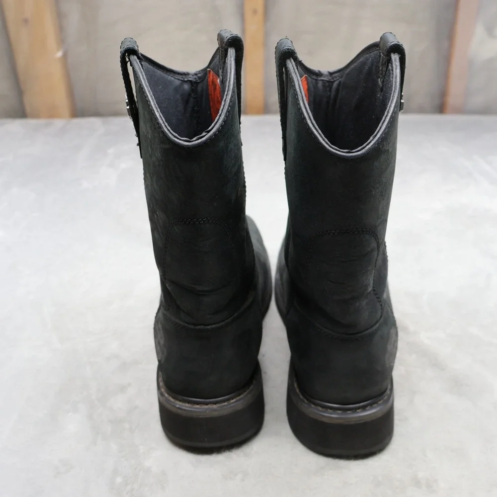 Harley Davidson Mens 8.5M Work Boots Black Altman Composite‎ Toe 10
